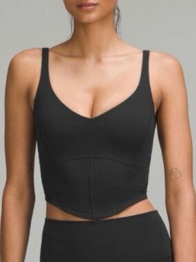 Lululemon Align Corset Tank Top Light
Support, A/B Cup Black 8